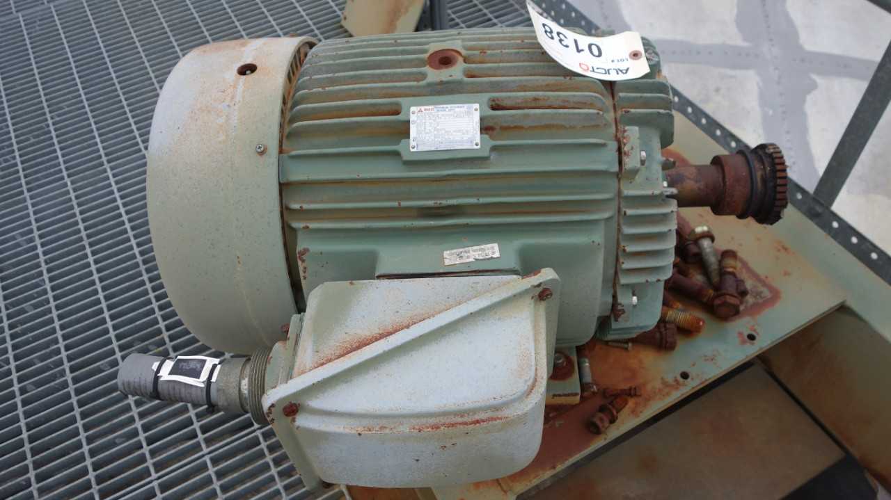 LOT OF 2 WESTINGHOUSE AC MOTORS AEHE 364T 40HP 460V-AC - ELECTRIC MOTORS