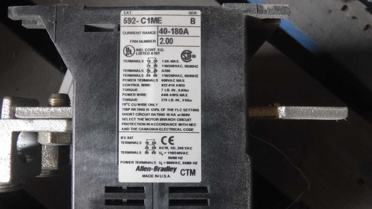 AB Solid State Overload Relays SMP-3 Quantity 4 - ELECTRICAL COMPONENTS