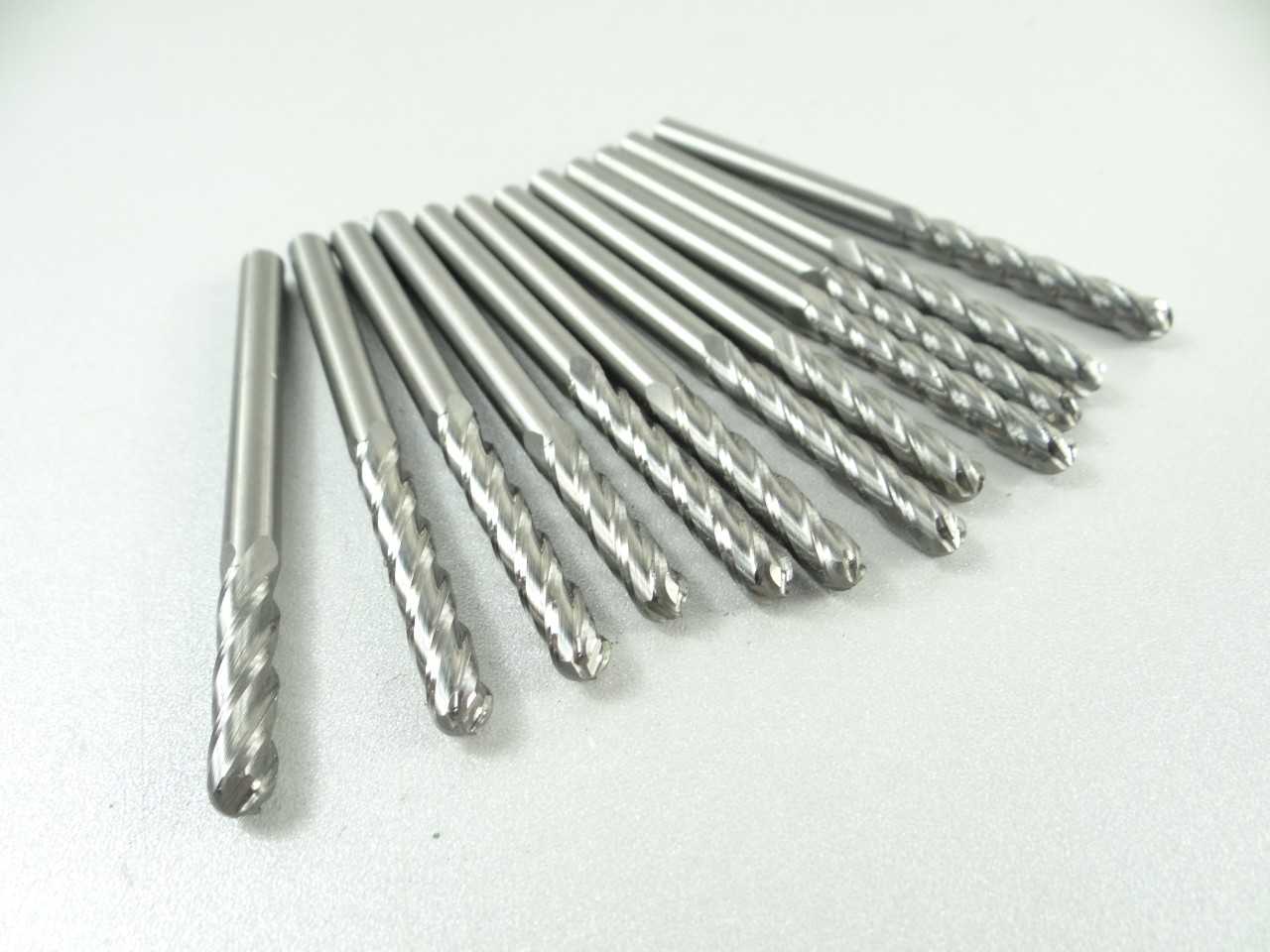 Lot of 12 Metric Solid Carbide Ball Nose End Mills - MACHINING ACCESSORIES & TOOLING