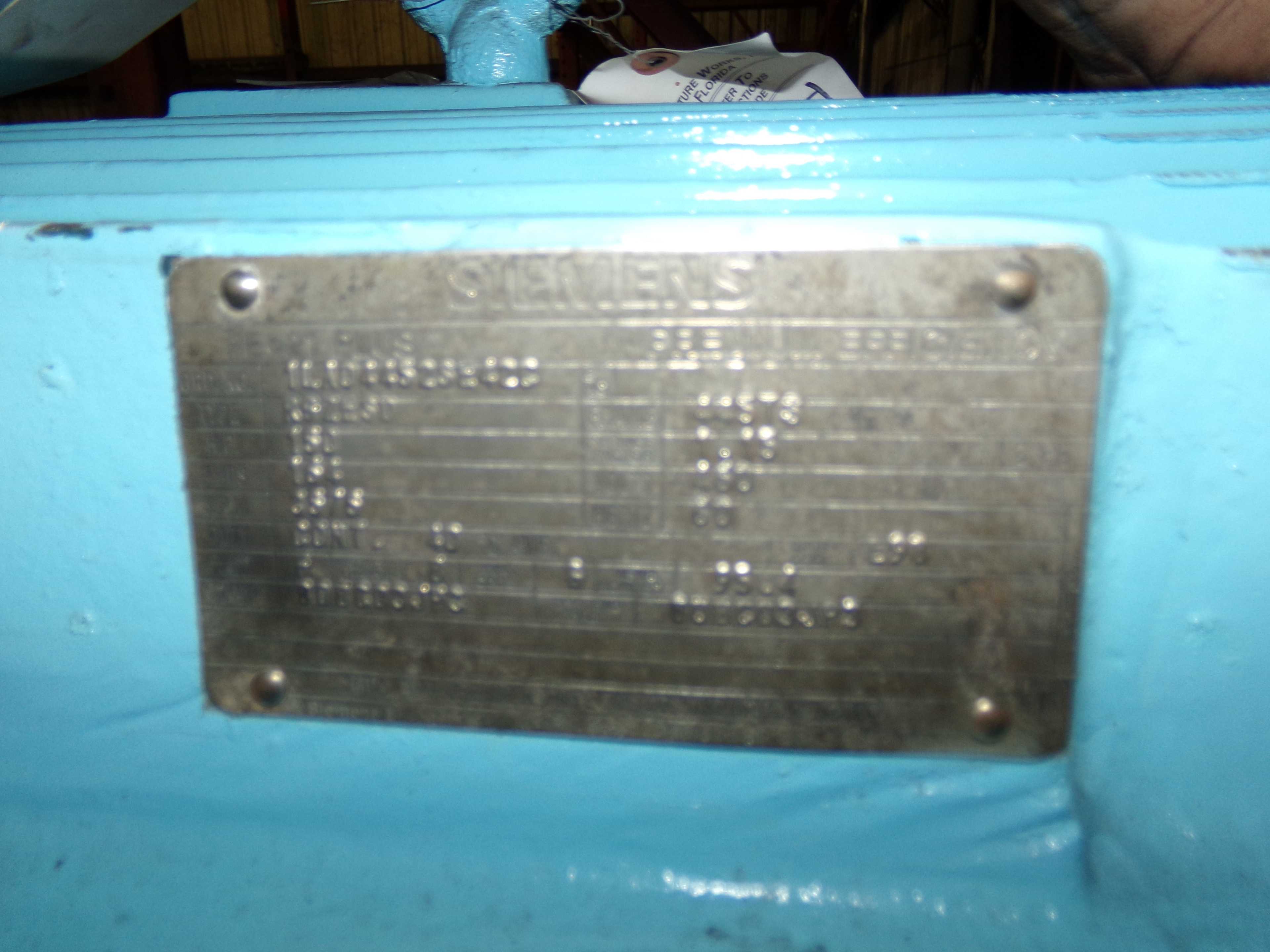 2013 SIEMENS RGZESD ELECTRIC MOTOR - ELECTRIC MOTORS