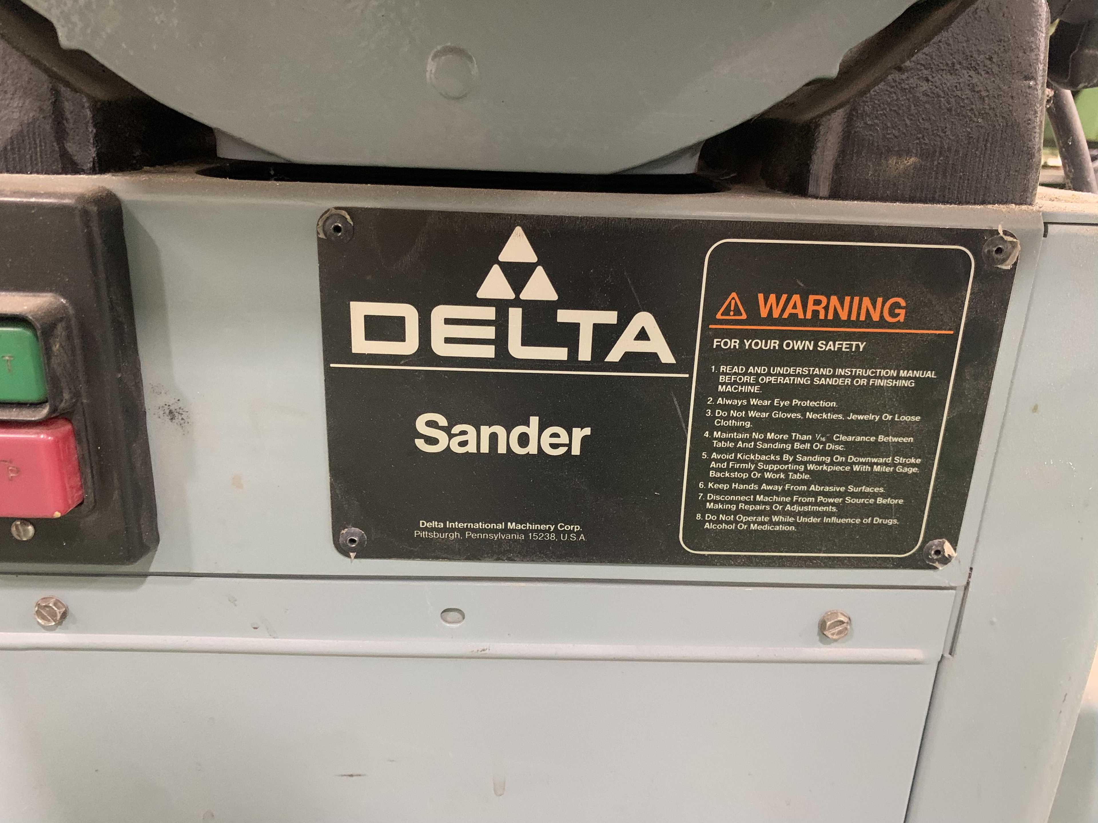 DELTA 31-730 SANDER - MACHINE TOOLING