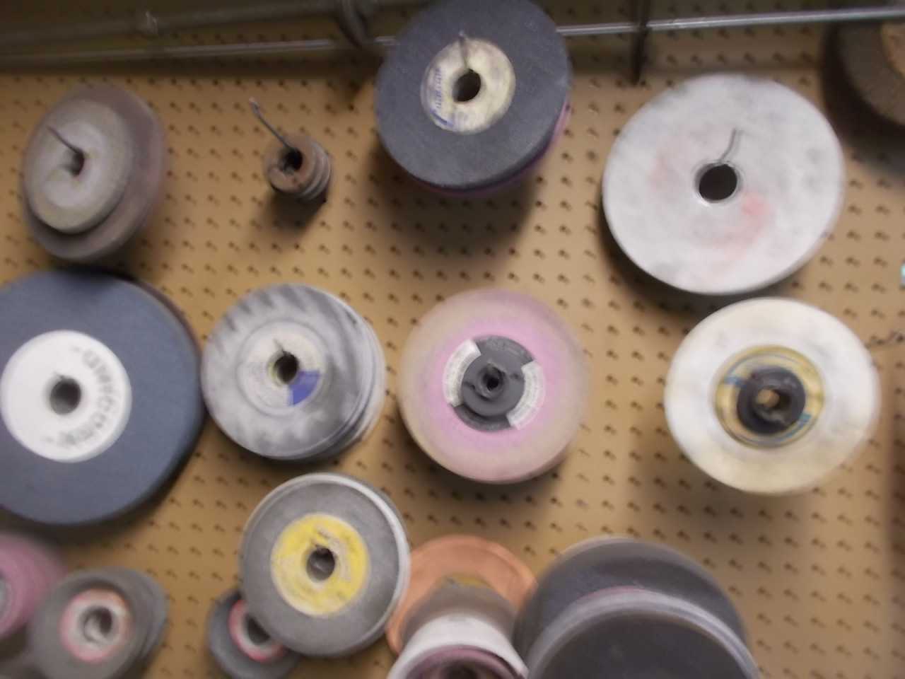 Contents of Wall Grinding Wheels & misc. - GRINDING WHEELS