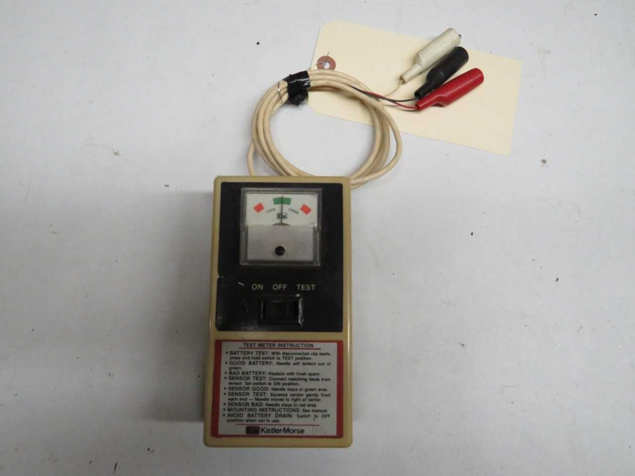 KISTLER-MORSE TEST METER - ELECTRIC POWER TOOLS