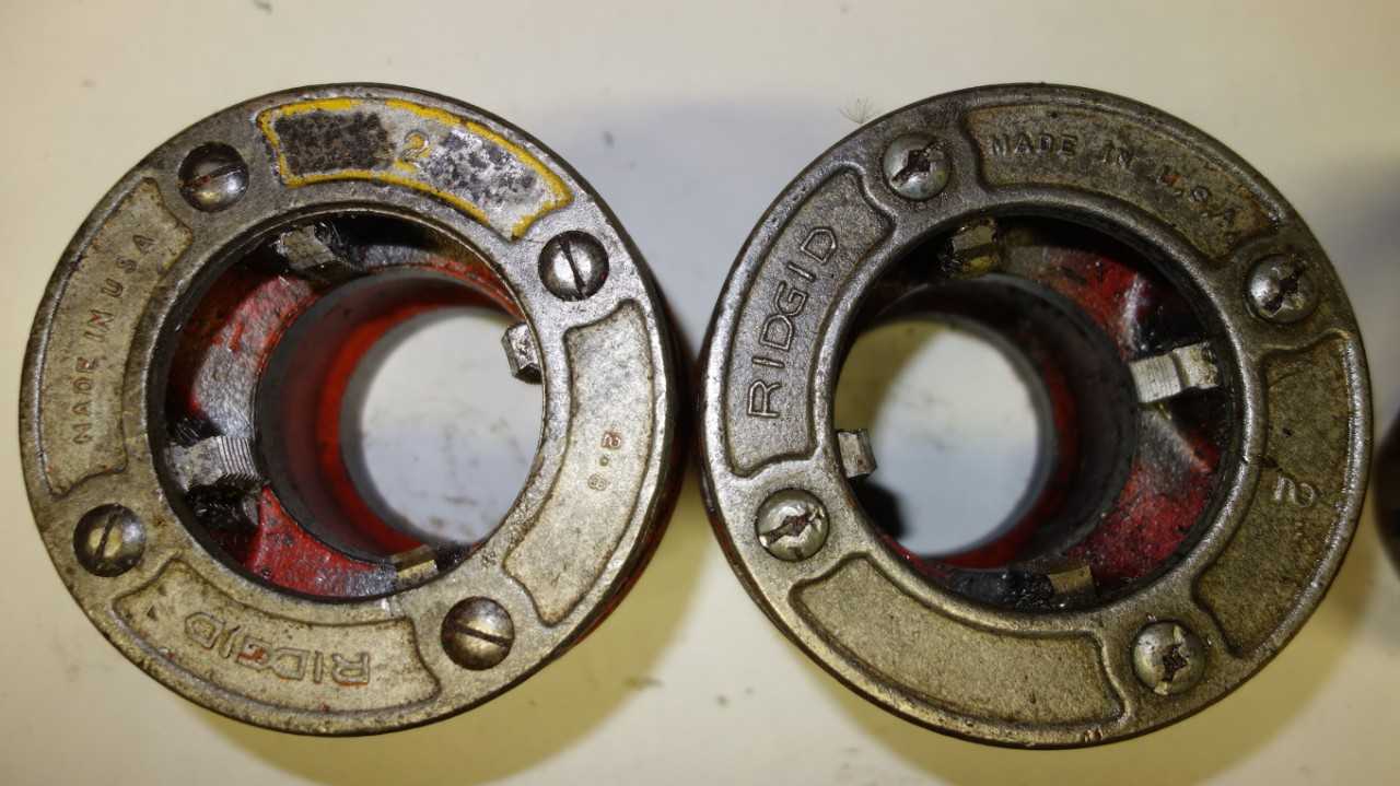LOT OF 2 RIDGID 2 IN DIE HEADS - ELECTRIC POWER TOOLS