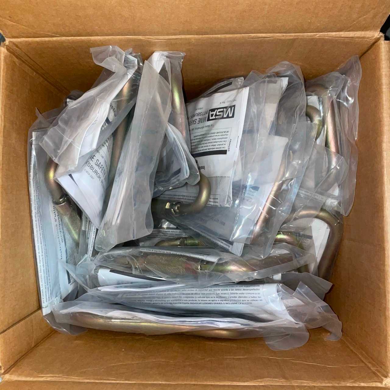 New - Lot of 25 - MSA 506308 Fall Protection Carabiner 7.875 x 5.9 inch - SAFETY EQUIPMENT