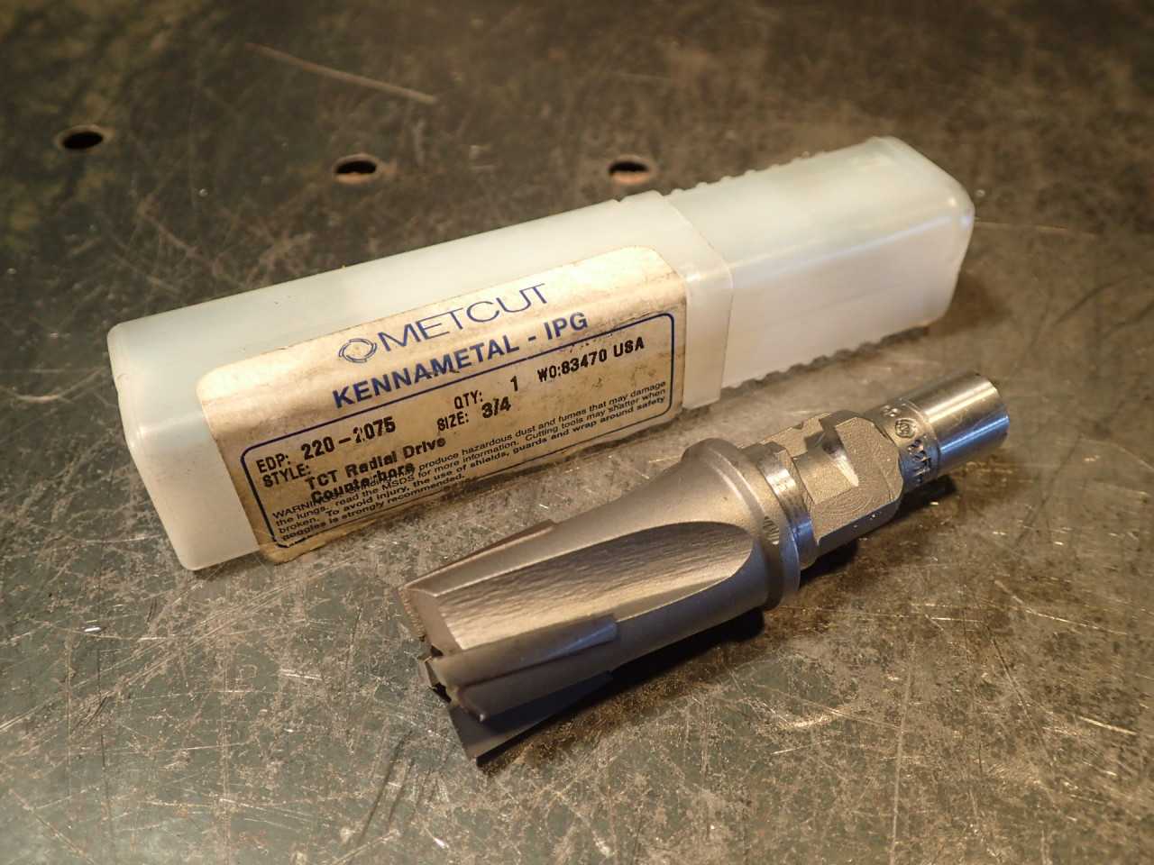 Metcut 220-2075 3/4" Tungsten Carbide Tipped Radial Twist Drive RB Counterbore - MACHINING EQUIPMENT