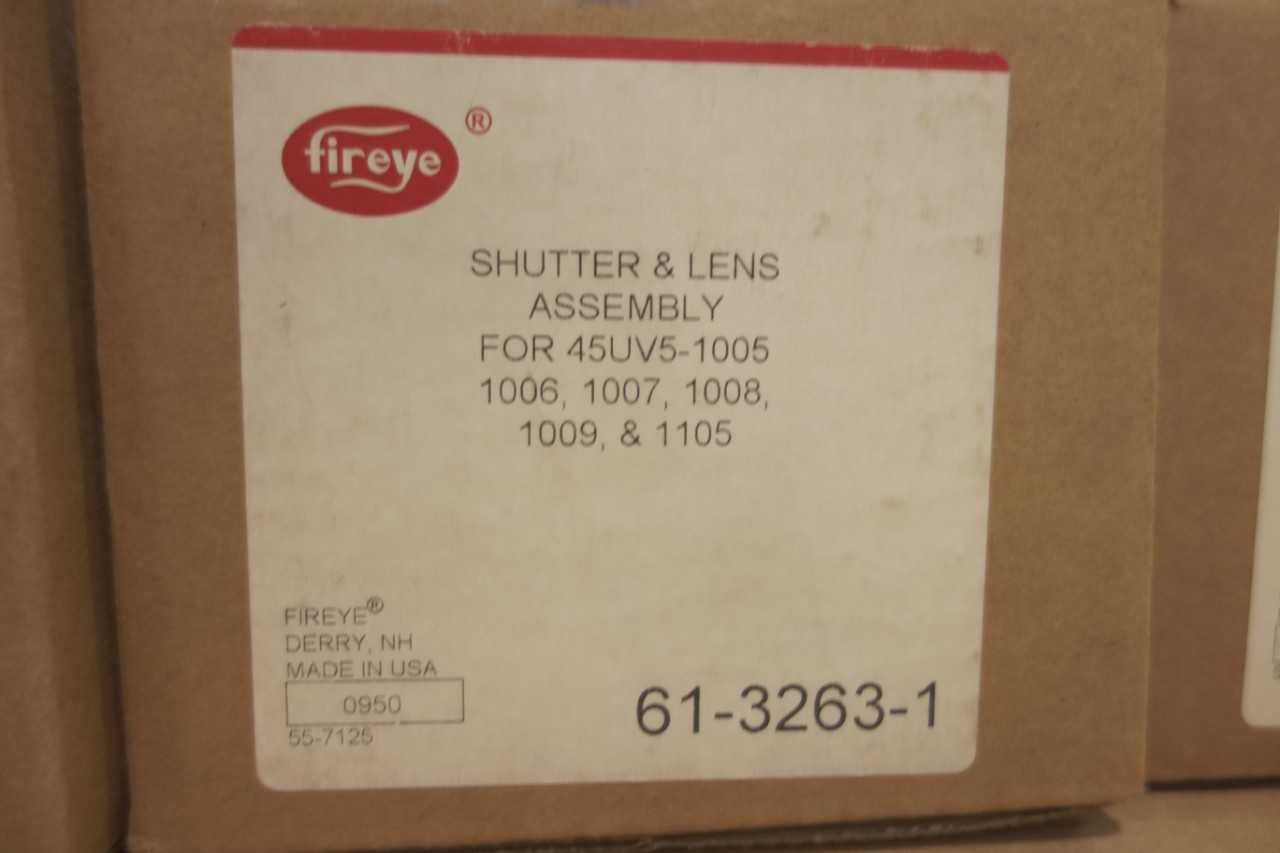 LOT 4 FIREYE SHUTTER LENS ASSEMBLIES - AUTOMATION & CONTROLS