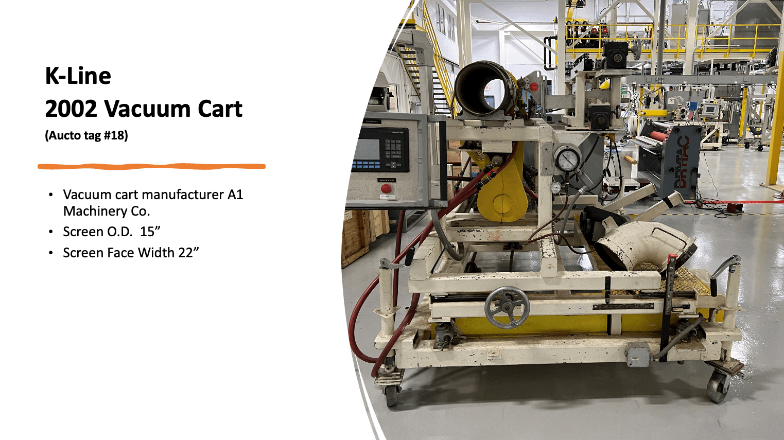 2002 A1 MACHINERY CO. VACUUM CART - ROLLING CARTS