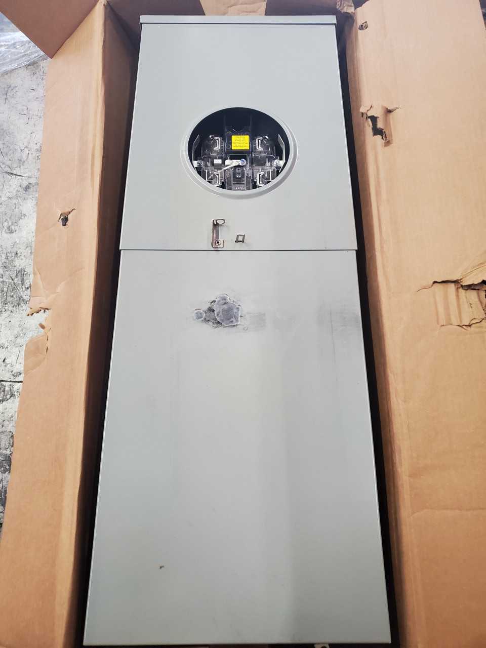 (1) Eaton MBX2040B200BTS Meter Breaker 200A 120/240VAC 1Ph 3Wire 4Jaws NEMA Type 3R 20 Spaces, 40 Circuits - CIRCUIT BREAKERS