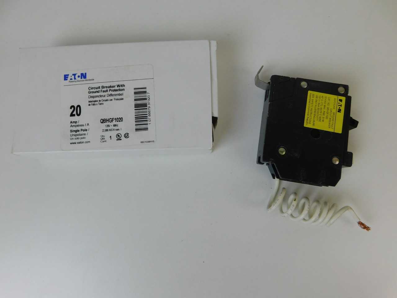 Quantity of 2x QBHGF1020 1P 20A 120/240V MCB/Residential Circuit Breakers - CIRCUIT BREAKERS