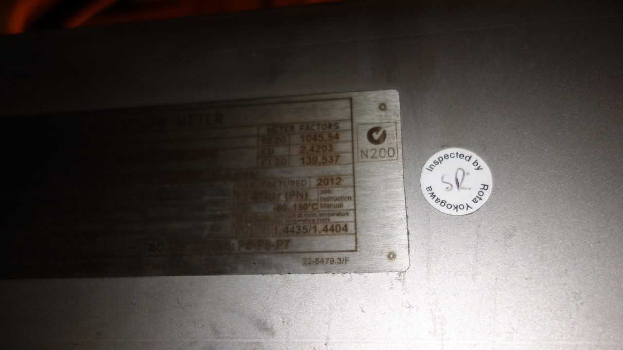 YOKOGAWA RCCT39-AH1A10A2SL/BG/GA ROTAMASS MASSFLOW METER - FLOW METER