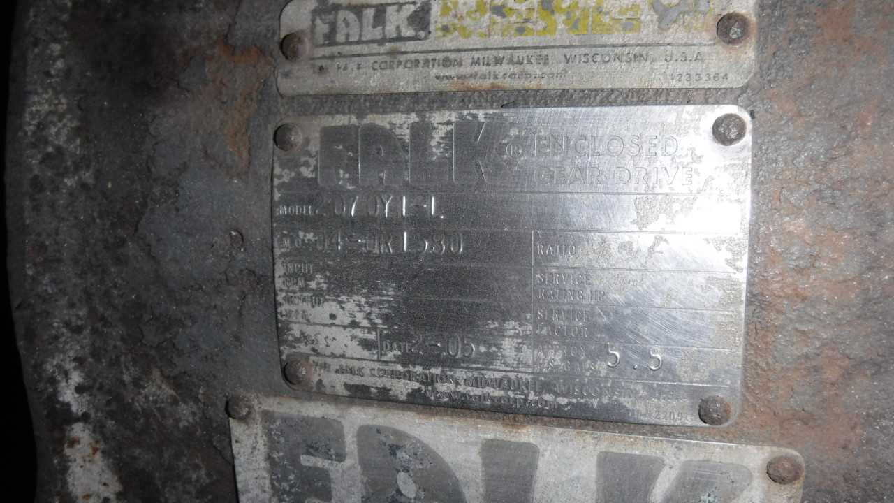 171 HP Falk Gear Reducer Model 2070Y1-L - GEAR REDUCERS