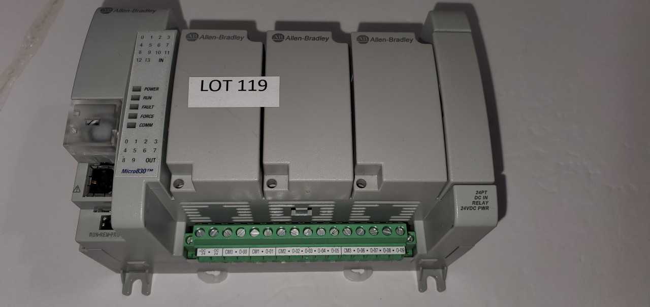 Allen Bradley Micro 830 2080-LC30-24QWB PLC - AUTOMATION & CONTROLS