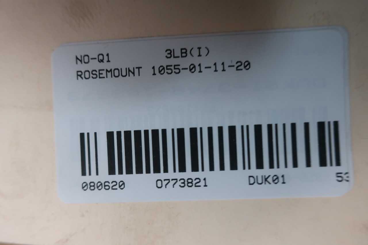 ROSEMOUNT 1055-01-11-20 SOLU COMP II 115/230V-AC CONDUCTIVITY TRANSMITTERS AND ANALYZER - INSTRUMENTATION