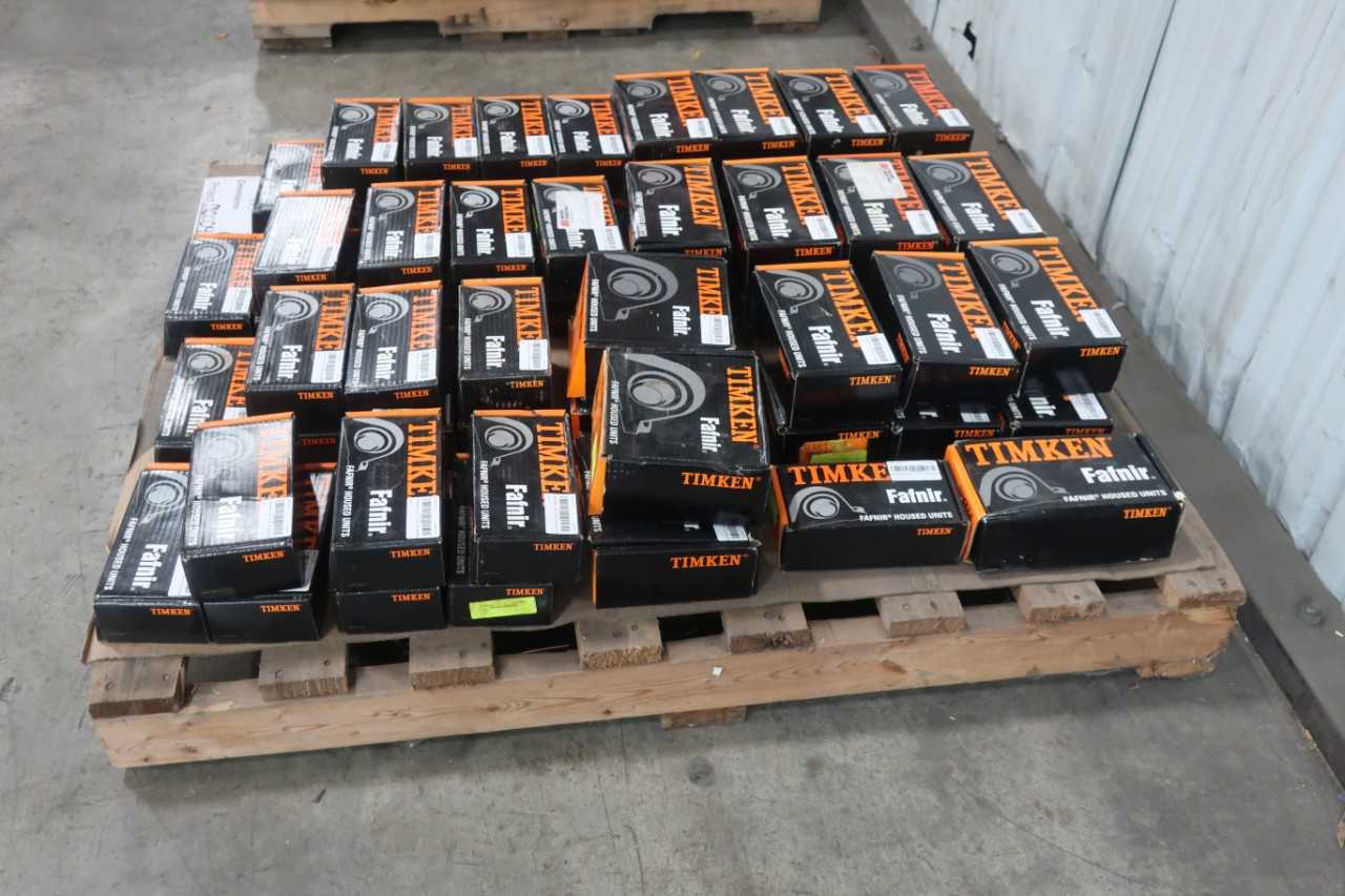 PALLET OF ASSORTED TIMKEN PILLOW BLOCK AND MOUNTED HOUSED UNITS - BEARINGS