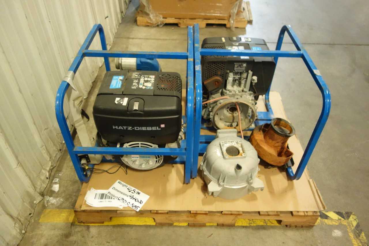 LOT OF 2 HATZ-DIESEL WATER PUMPS - PUMPS