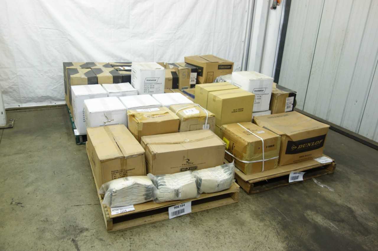 4 PALLETS OF ASSORTED PPE - HAND TOOLS