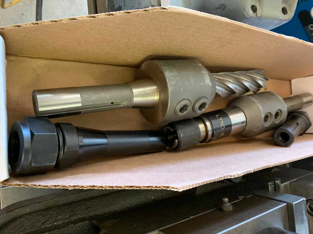 Sharpe LMV Vertical CNC Knee Mill Right Angle Tool. 10 Misc tools, Vise, Vise Hold downs - CNC MACHINING CENTERS