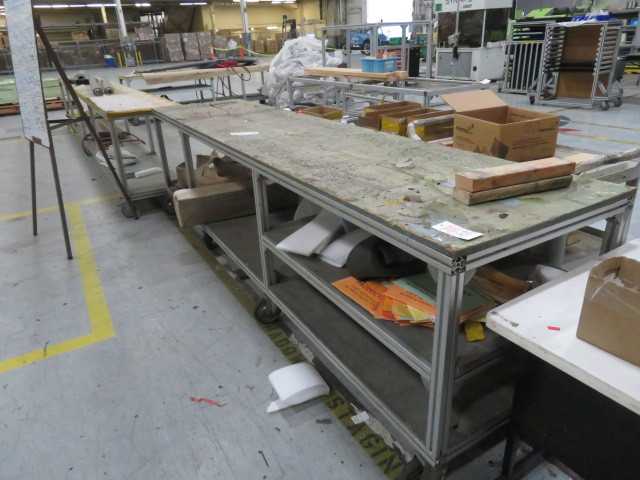 Aluminum Table on wheels - MISCELLANEOUS