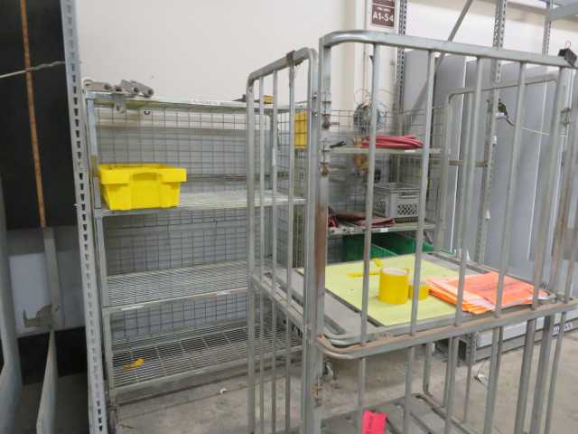 Metal Rack on wheels (3) Lot - MISCELLANEOUS