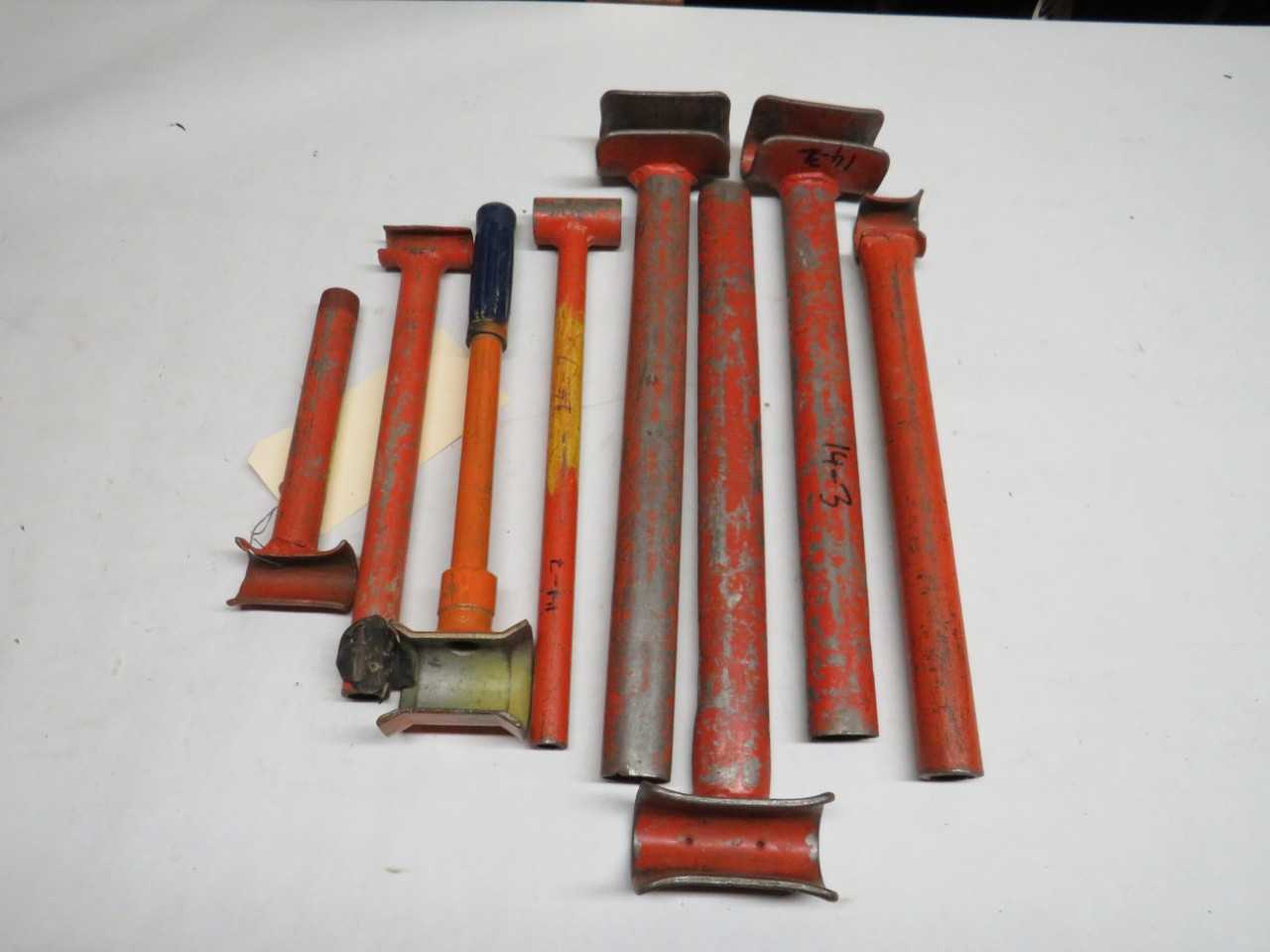 LOT OF 8 HAND HELD CABLE BENDERS - HAND TOOLS