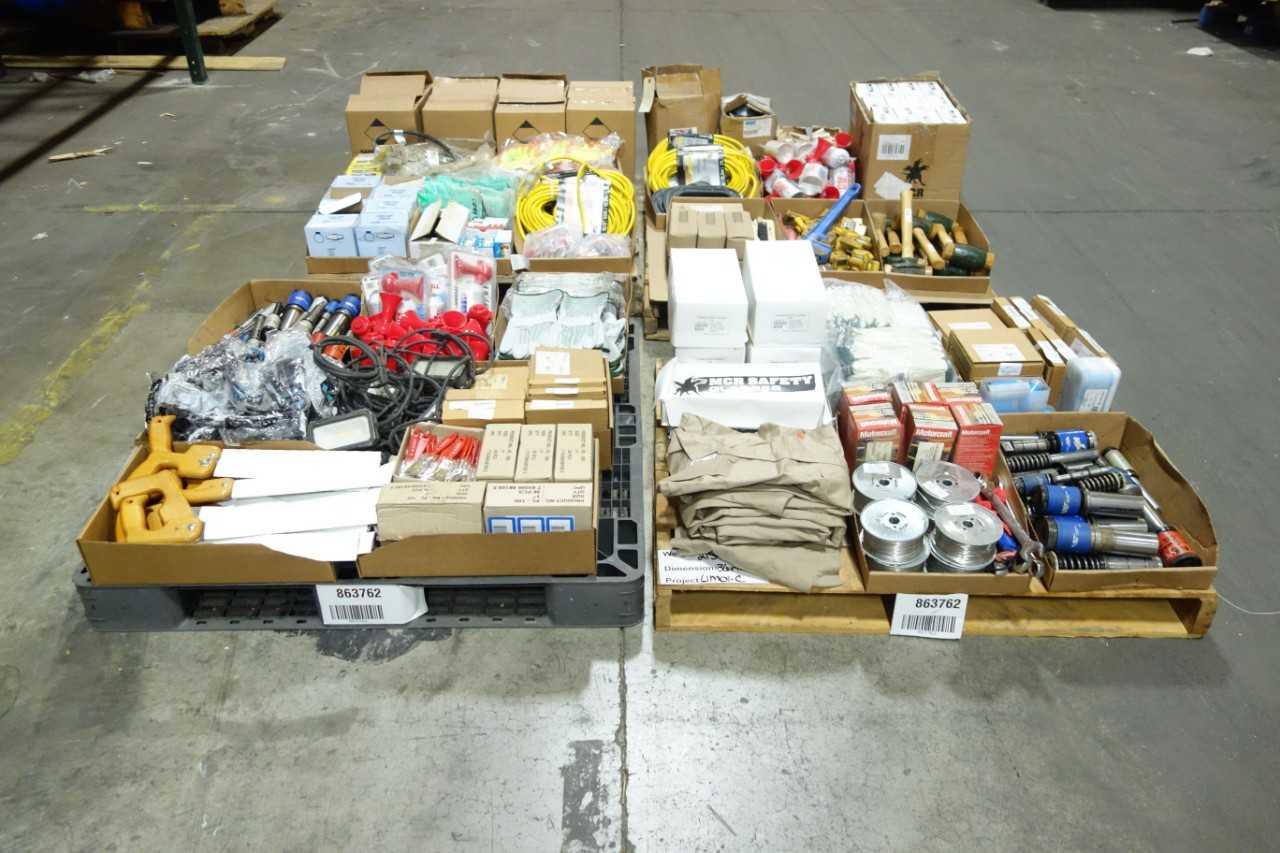 4 PALLETS OF SHOP SUPPLIES - LIGHTING