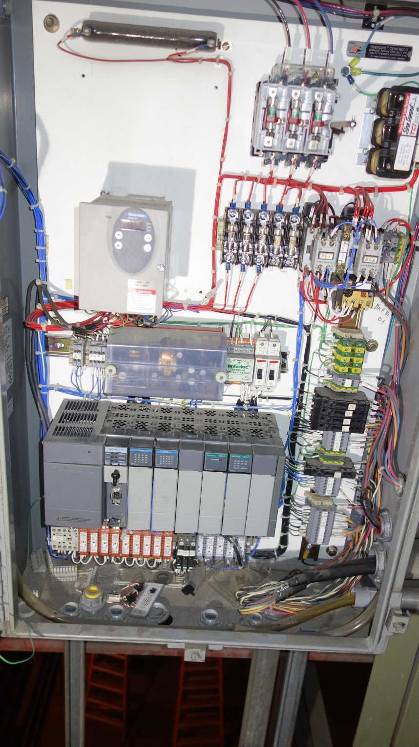 LOT OF 2 ASSORTED SOOT BLOWER CONTROL PANEL W/ ALLEN BRADLEY 1747 CONTROLLER MODULE RACK - AUTOMATION & CONTROLS
