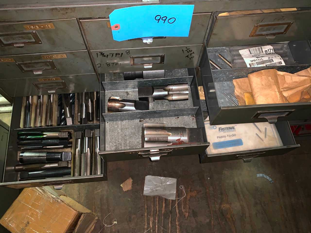 Metal Organizer filled with Taps - INDUSTRIAL PARTS