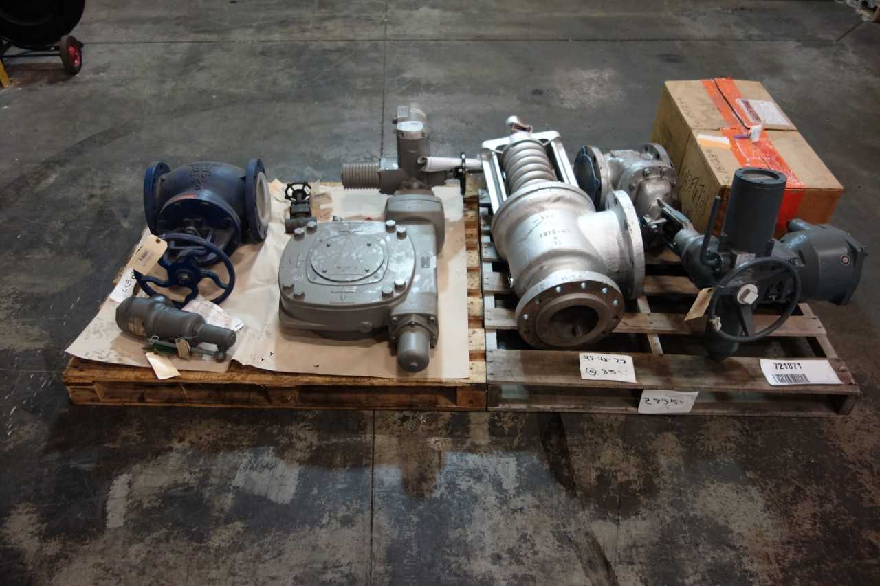 2 PALLETS OF ASSORTED VALVES AND ACTUATORS- FARRIS, VELAN, ROTORK, NEWMAN-HATERSLEY - VALVES
