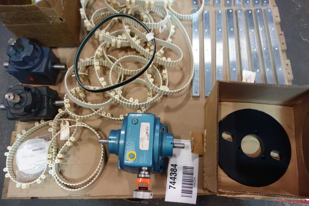 1 PALLET OF ASSORTED GEAR REDUCERS, TIMING BELTS, STEEL LINEAR GUIDES- SEW EURODRIVE, SONIC, ALLSPEEDS - GEAR REDUCERS