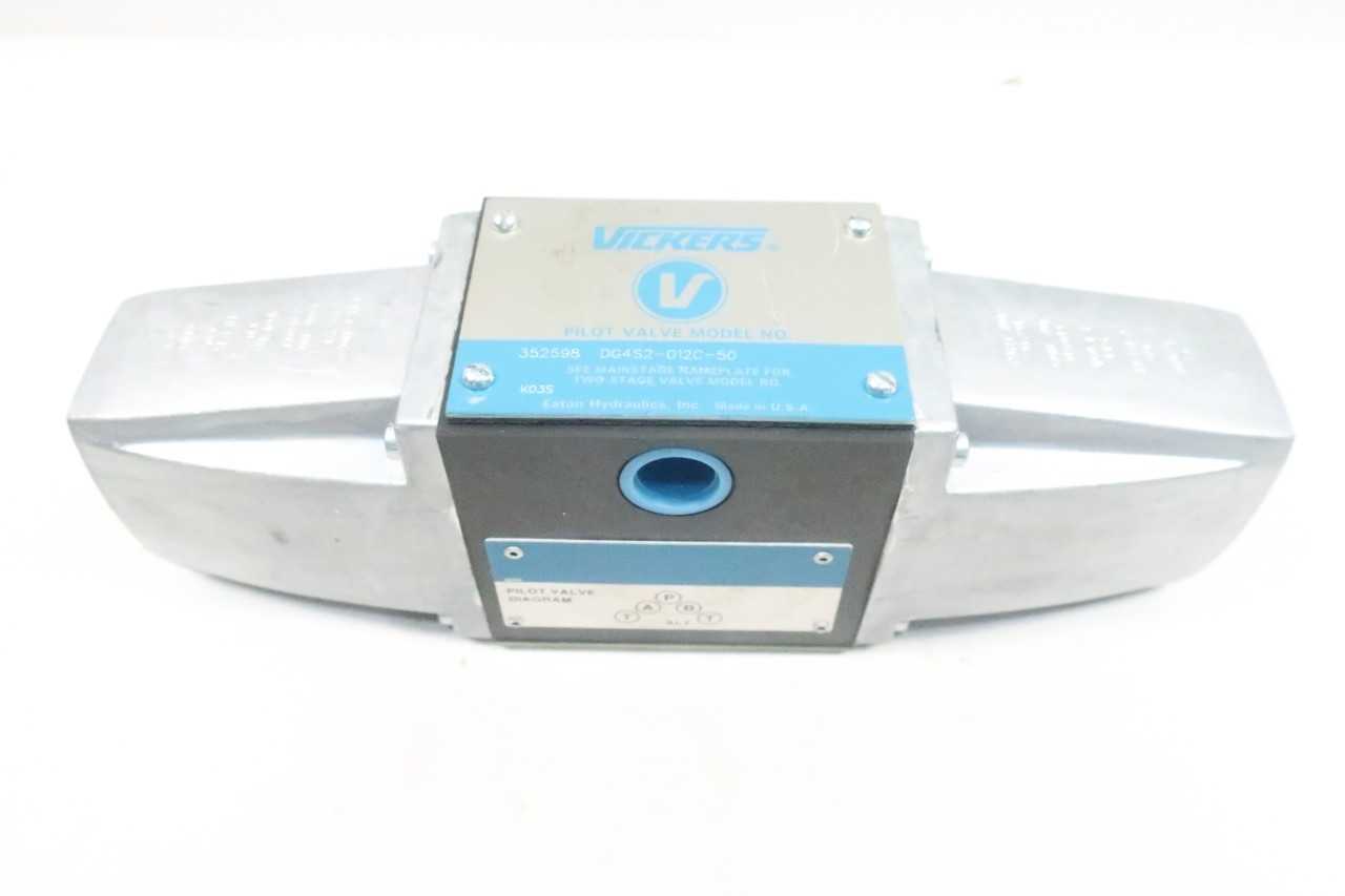 VICKERS 352598 DG4S2-012C-50 PILOT VALVE 115V-AC - VALVES