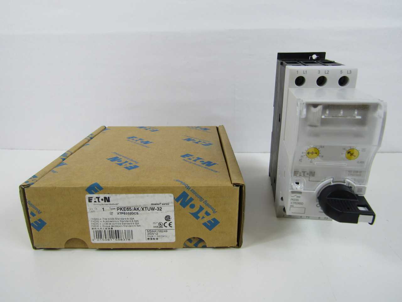 Quantity 27 of Eaton XTPE032DCS Motor Protector Type XT 8-32A - ELECTRIC MOTORS