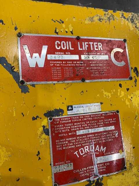 30,000lbs Cullen-Friestedt Coil Grab - COIL HANDLING MACHINE