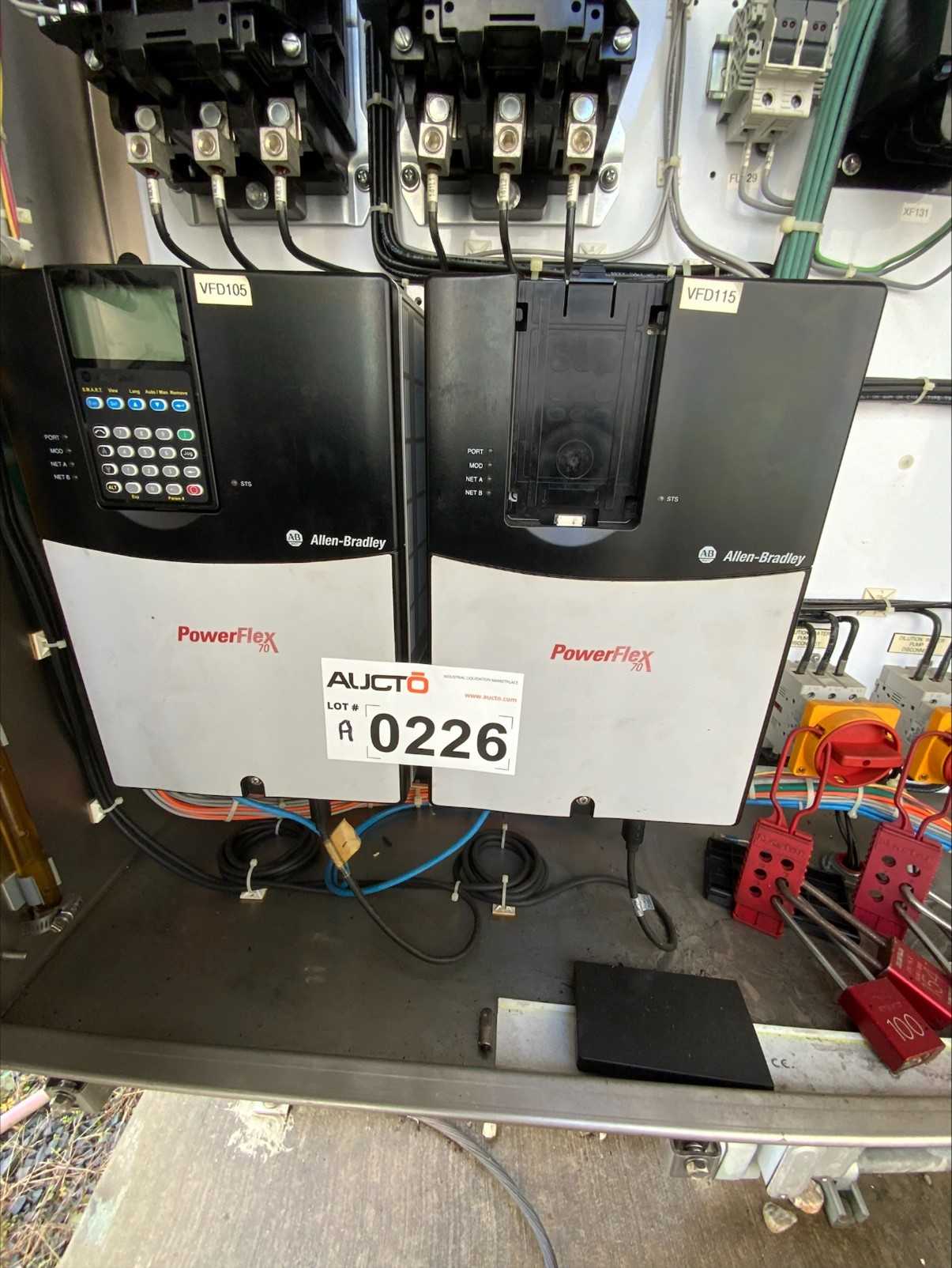 Bulk Lot of Allen Bradley Power Flex VFD (QTY 2) - MOTOR DRIVES Bulk Lot of Allen Bradley Power Flex VFD (QTY 2) - MOTOR DRIVES