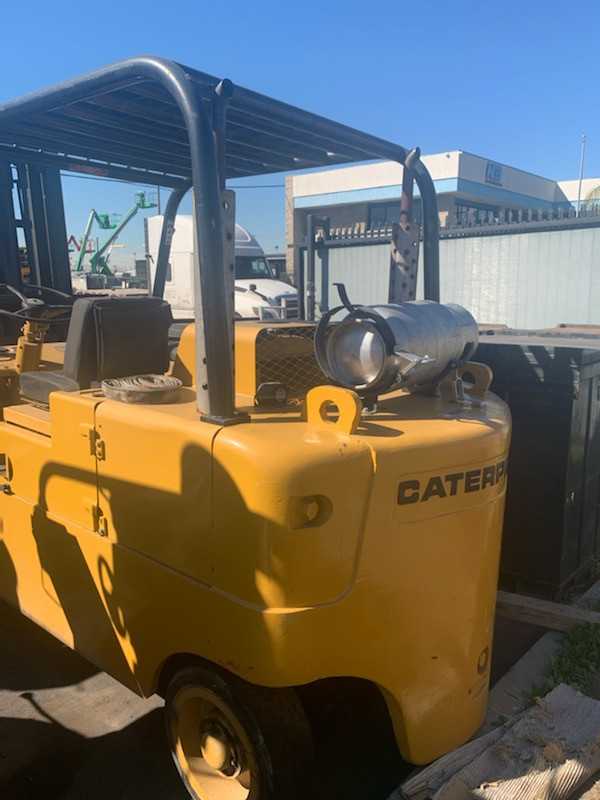 Caterpillar 18000 Lb Capacity Propane Fork Lift hard tires 156 inch lift - PLANT & FACILITY EQUIPMENT
