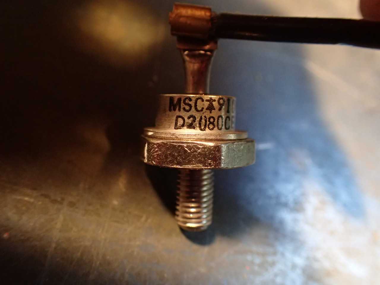 Microsemi Corp MSC 9047 D2080CE Diode with 3" Wire Lead: NOS - New Old Stock - ELECTRICAL COMPONENTS