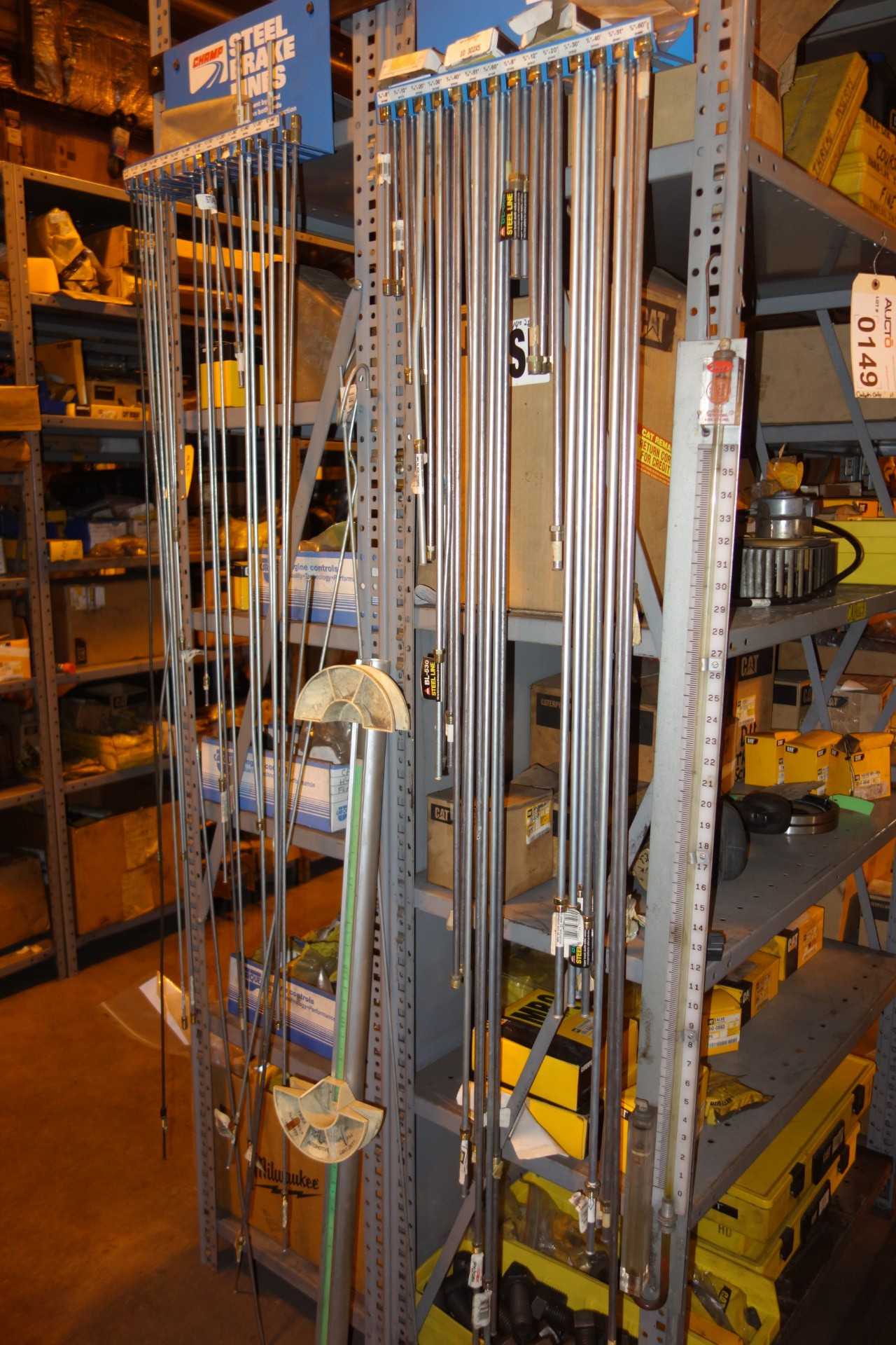 CONTENTS OF 3 WALL SECTIONS, AUTOMOTIVE PARTS - PALLET RACKING