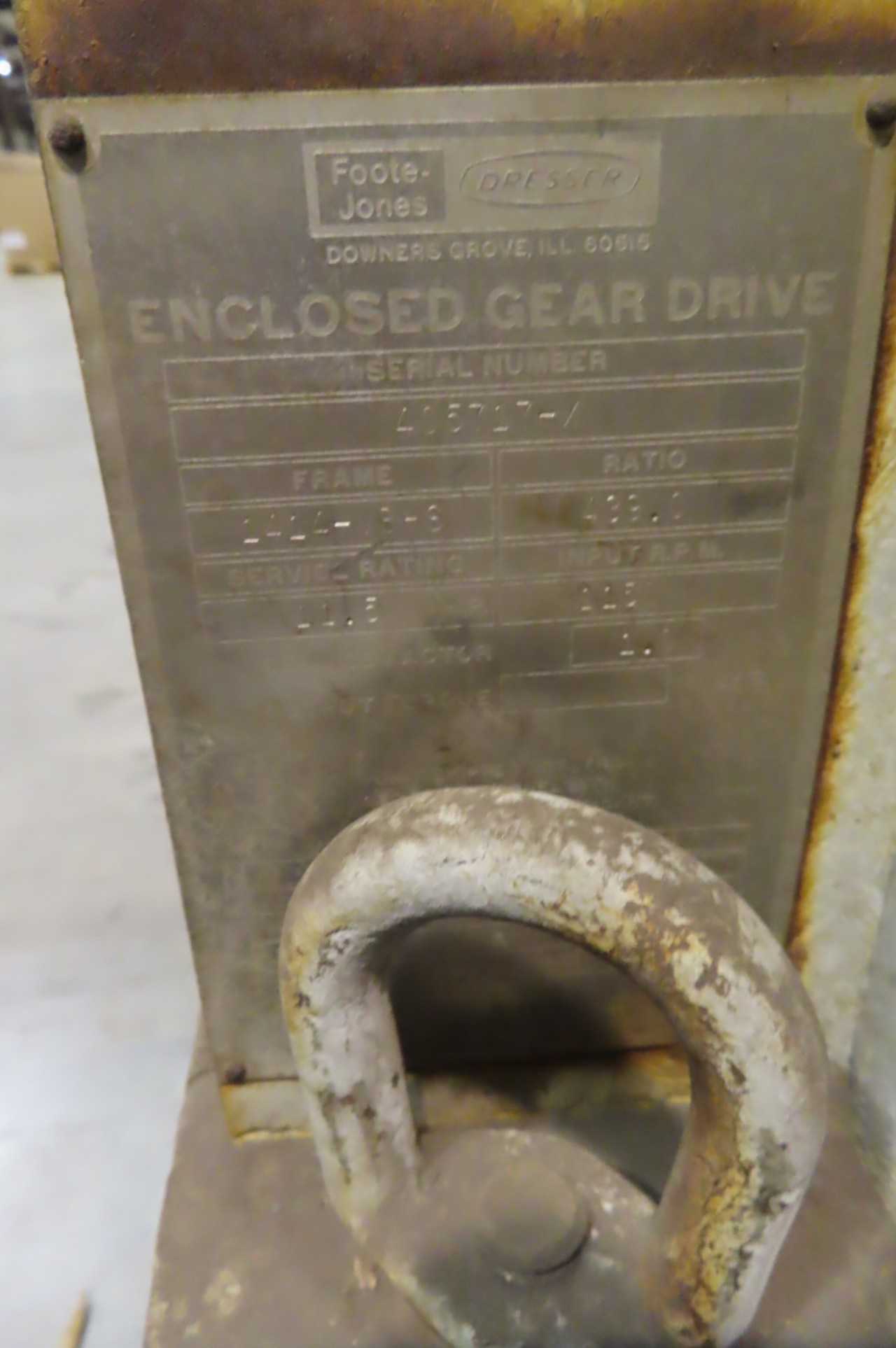 DRESSER FOOTE-JONES 1414-VBHS ENCLOSED GEAR DRIVE 439:1 11.5HP - GEAR REDUCERS
