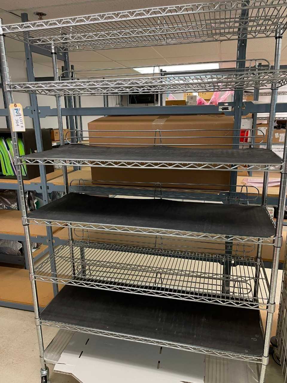 Rolling Bakers Rack No Contents - SHELVING