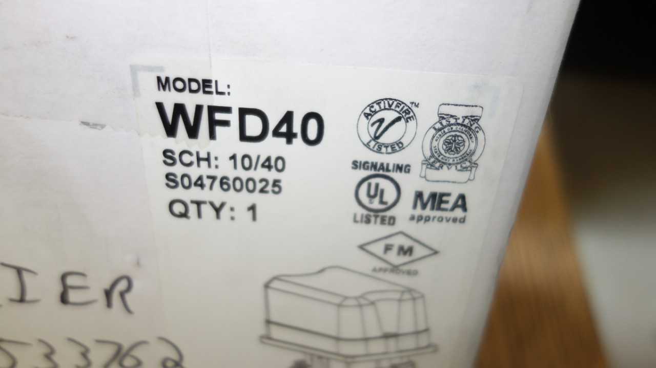 LOT OF 3 SYSTEM SENSOR WFD40 WATER FLOW DETECTORS - INDUSTRIAL PARTS