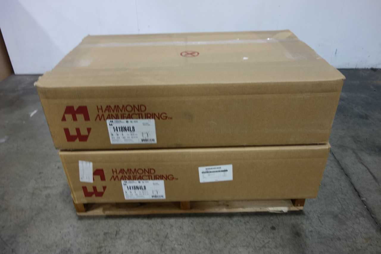 LOT OF 3 HAMMOND STEEL ENCLOSURES - ELECTRICAL ENCLOSURES