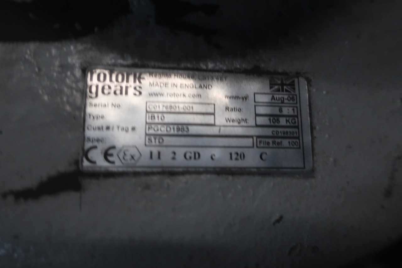 ROTORK IB10 FA25 GEARBOX ACTUATOR - SWITCHGEAR