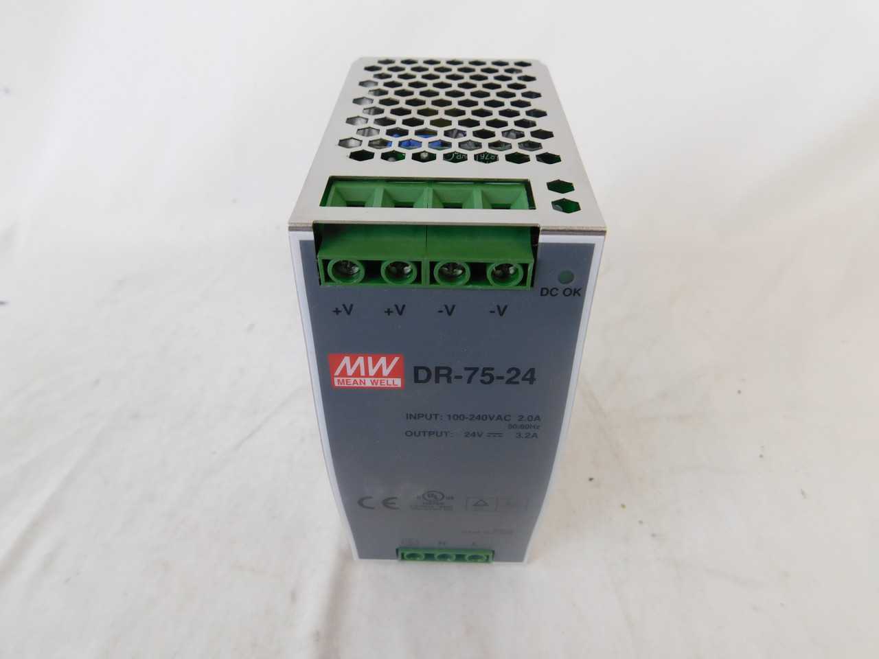 Lot of Qty 36x Mean Well DR-75-24 Power Supply 3.2A 100-240VAC 50/60Hz - ELECTRICAL COMPONENTS