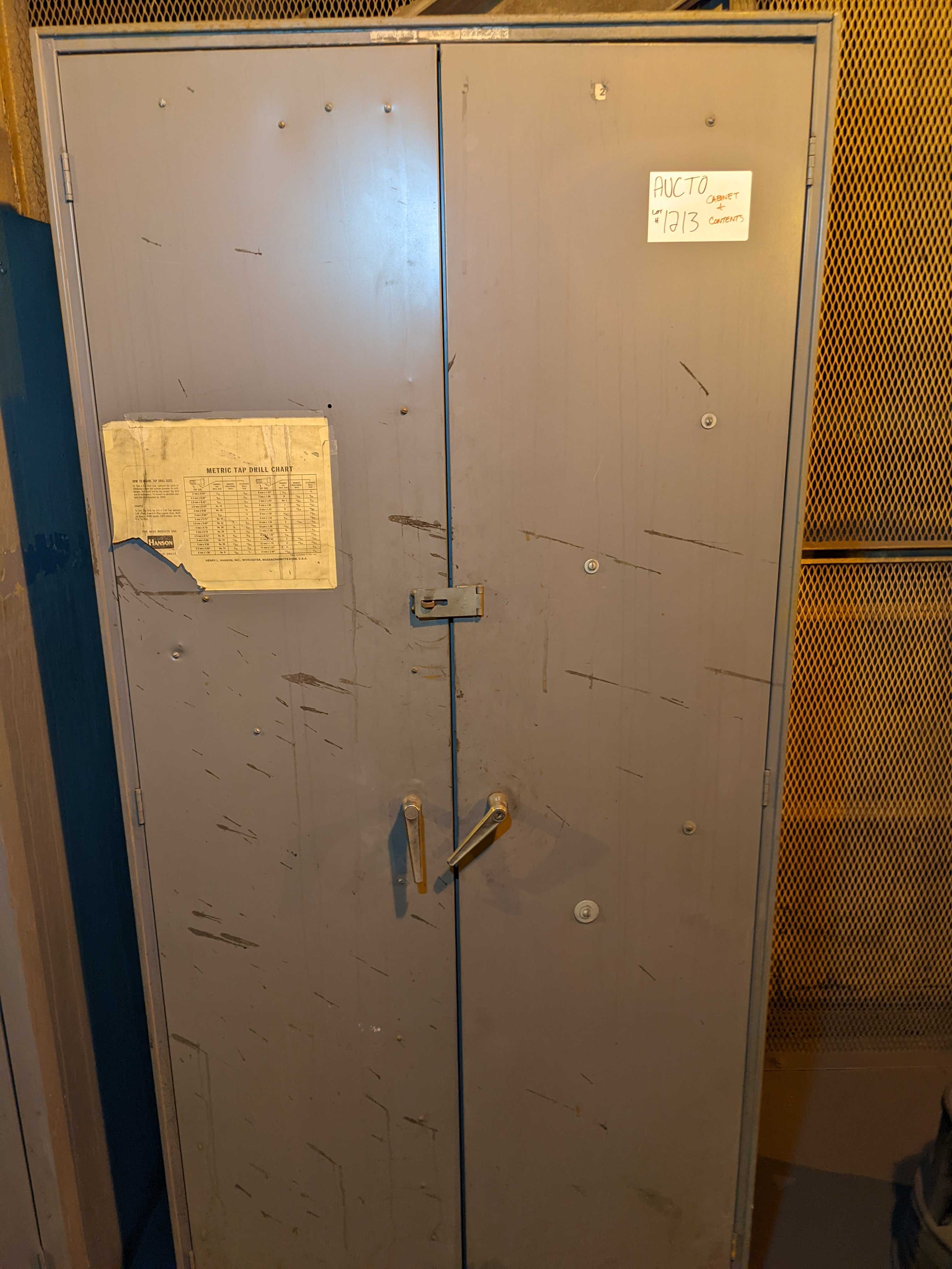 CABINET WITH CONTENTS - ELECTRIC POWER TOOLS