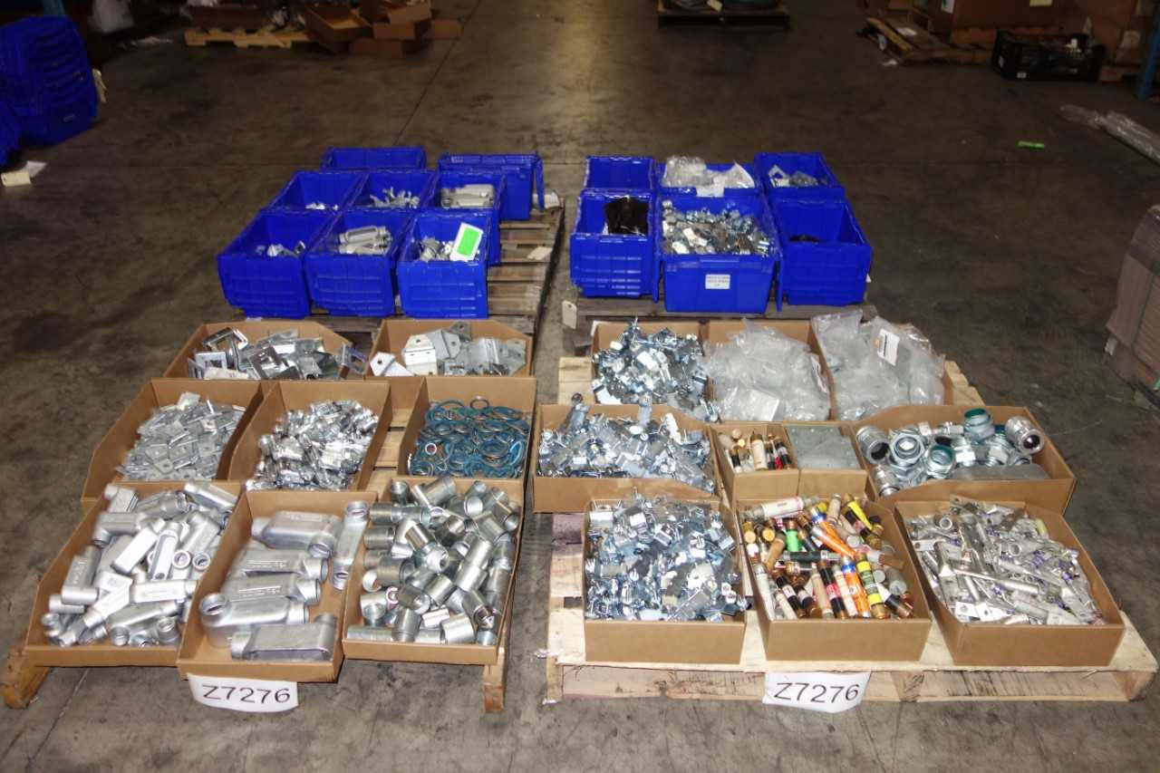 4 PALLETS OF ASSORTED FIXTURES/FUSES/HARDWARE - MACHINING ACCESSORIES & TOOLING