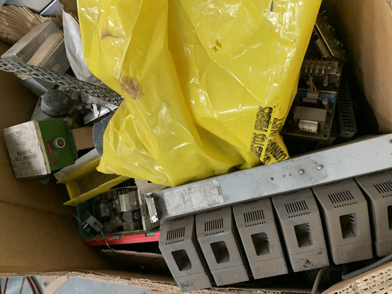CRATE OF ELECTRICAL AUTOMATION EQUIPMENT PARTS - ELECTRICAL COMPONENTS