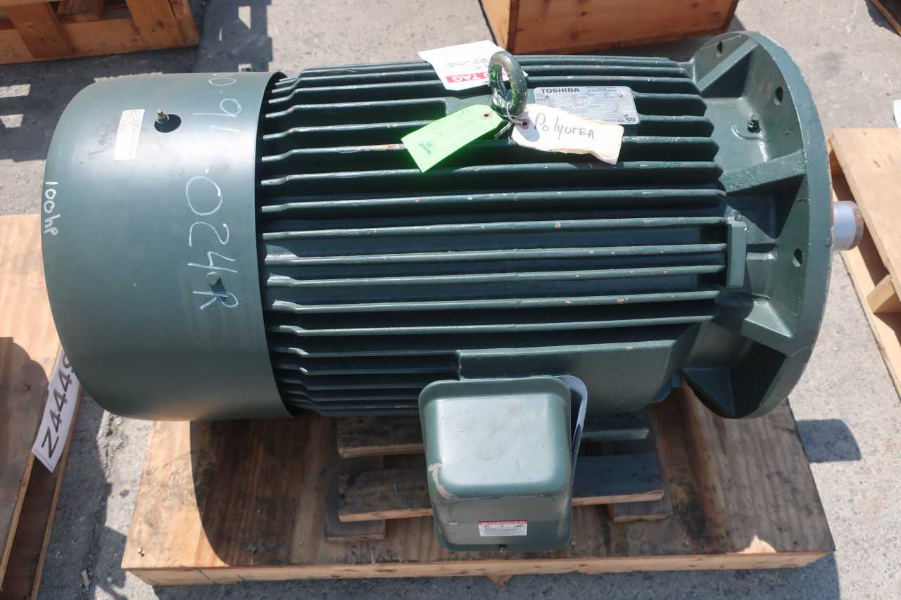 TOSHIBA MOTOR 2FA4100L1EBFG 100HP 460V 3555RPM 2P - ELECTRIC MOTORS