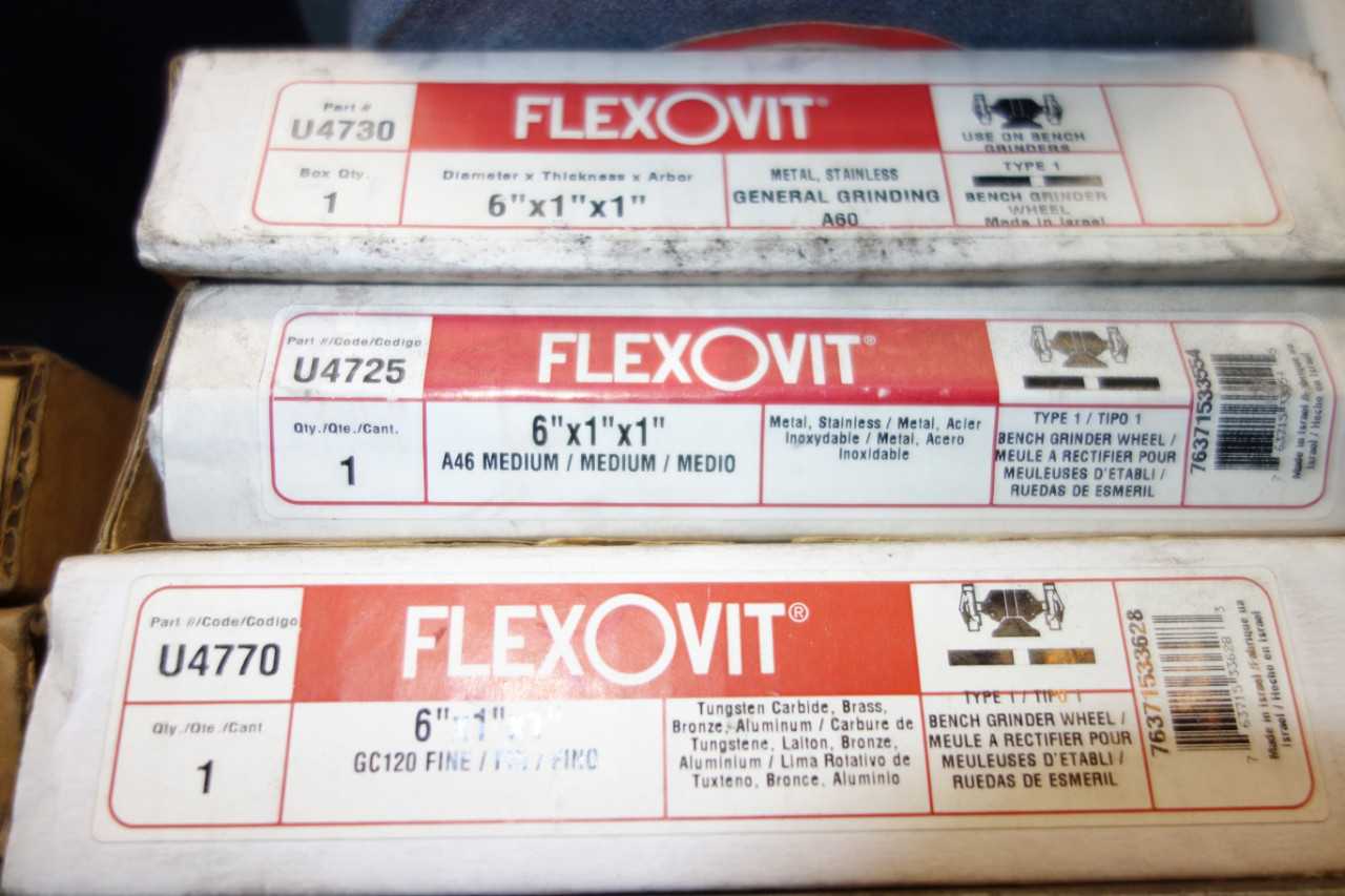 CONTENTS OF SHELVING, ABRASIVE PARTS - SHELVING