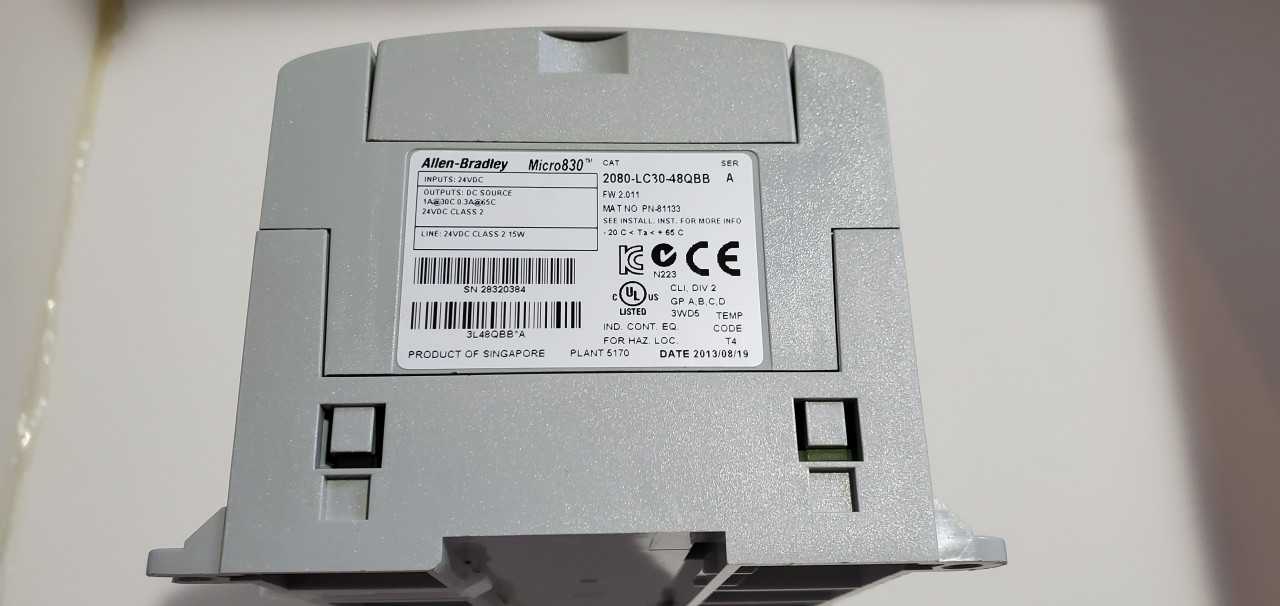 Allen Bradley Micro 830 2080-LC30-48QBB PLC - AUTOMATION & CONTROLS