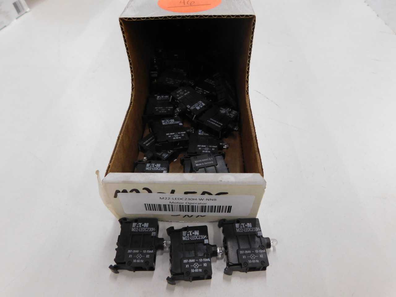 Lot of Quantity 46x M22-LEDC230H-W Motor Operators - ELECTRIC MOTORS